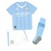 Manchester City Rico Lewis #82 Prima Maglia Bambino 2023-24 Manica Corta (+ Pantaloni corti)